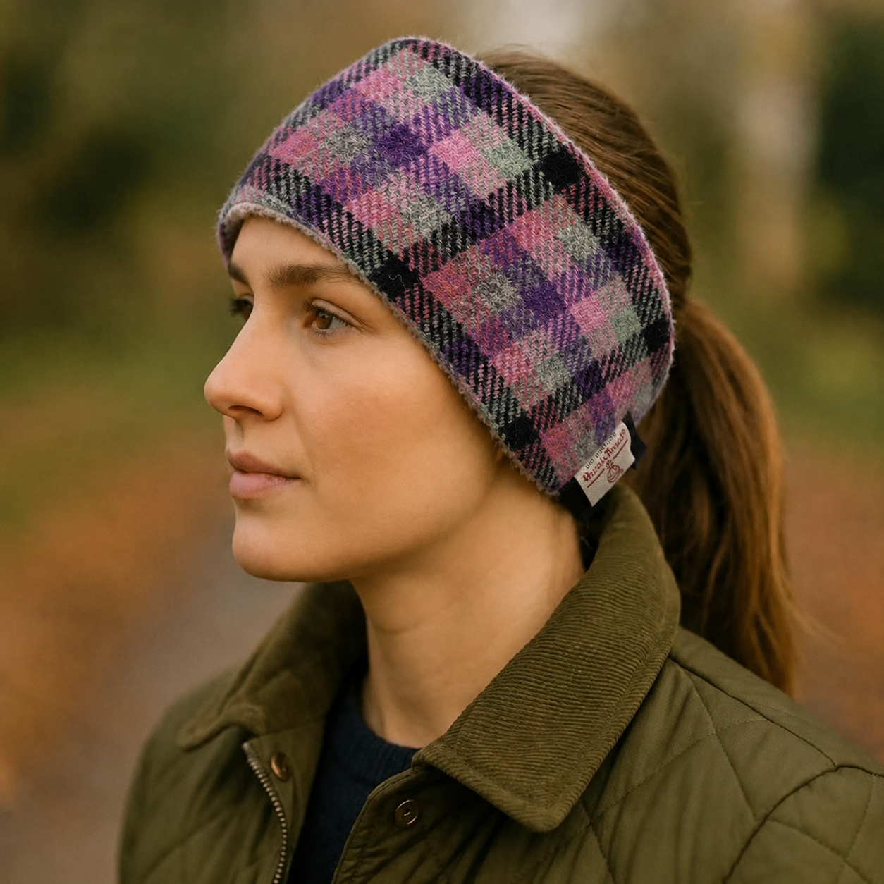 ladies harris tweed headband