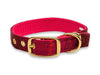 Deep Fuchsia Check - Buckle Fastening Luxury Harris Tweed Dog Collar