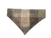 Stone Check Luxury Harris Tweed Dog Bandana