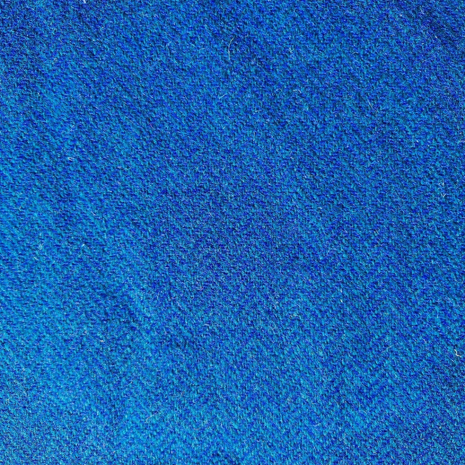 Teal Herringbone Martingale / Half Choke Luxury Dog Collar