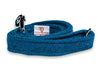 Teal Herringbone Luxus Harris Tweed Hundeleine