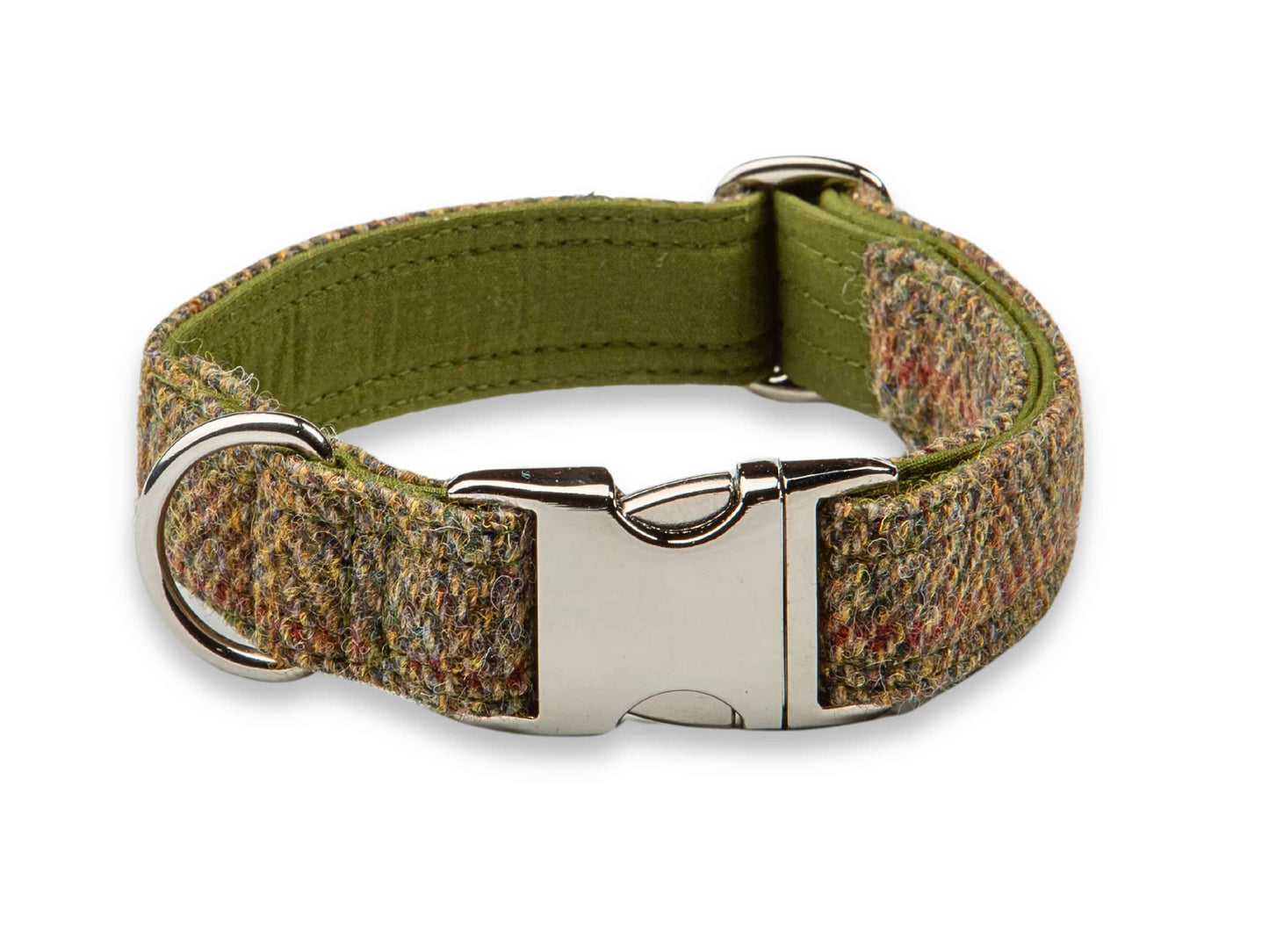 Totally Traditional Herringbone Harris Tweed Luxury Dog Collar by Collared Creatures - Luxury uk Handmade Harris Tweed Dog Collar, Durable & Stylish, Available in Multiple Sizes