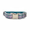 Wisteria Houndstooth Luxury Harris Tweed Dog Collar