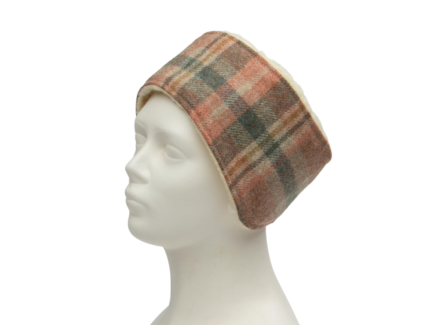 Bandeau en Harris Tweed de Glen Coe en terre cuite