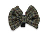 Autumn Houndstooth Luxury Harris Tweed Dog Bow Tie