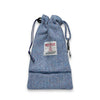Blaue Herringbone Harris Tweed Treat Bag mit integriertem Poop Bag Dispenser