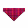 Cerise Check Luxury Harris Tweed Hund Bandana