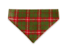 Christmas Check Luxury Harris Tweed Dog Bandana