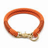 Fox Orange Handmade Rope Dog Collar with whipping