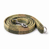 Green Block Herringbone Luxury Harris Tweed Dog Lead