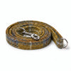 Mustard & Blue Check Luxury Harris Tweed Dog Lead