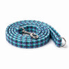 Teal, Lilac & Black Check Luxury Harris Tweed Dog Lead