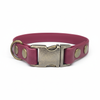 Wine Small Breed Waterproof Biothane Dog Collar 21cm to 28cm Neck