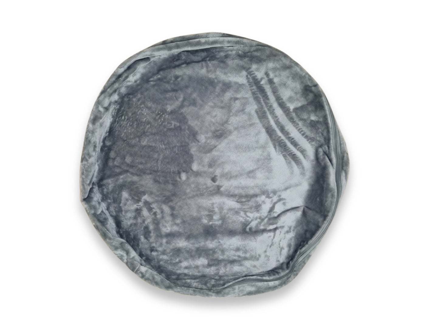 Plain Grey Faux Fur Inner Foam Cushion Cover for Deluxe Comfort Cocoon Dog Bed