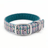 Wisteria Houndstooth - Buckle Fastening Luxury Harris Tweed Dog Collar