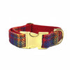 Heritage Rainbow Check Tweed Dog Collar