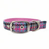 Kaleidoscope Houndstooth - Buckle Fastening Luxury Tweed Dog Collar