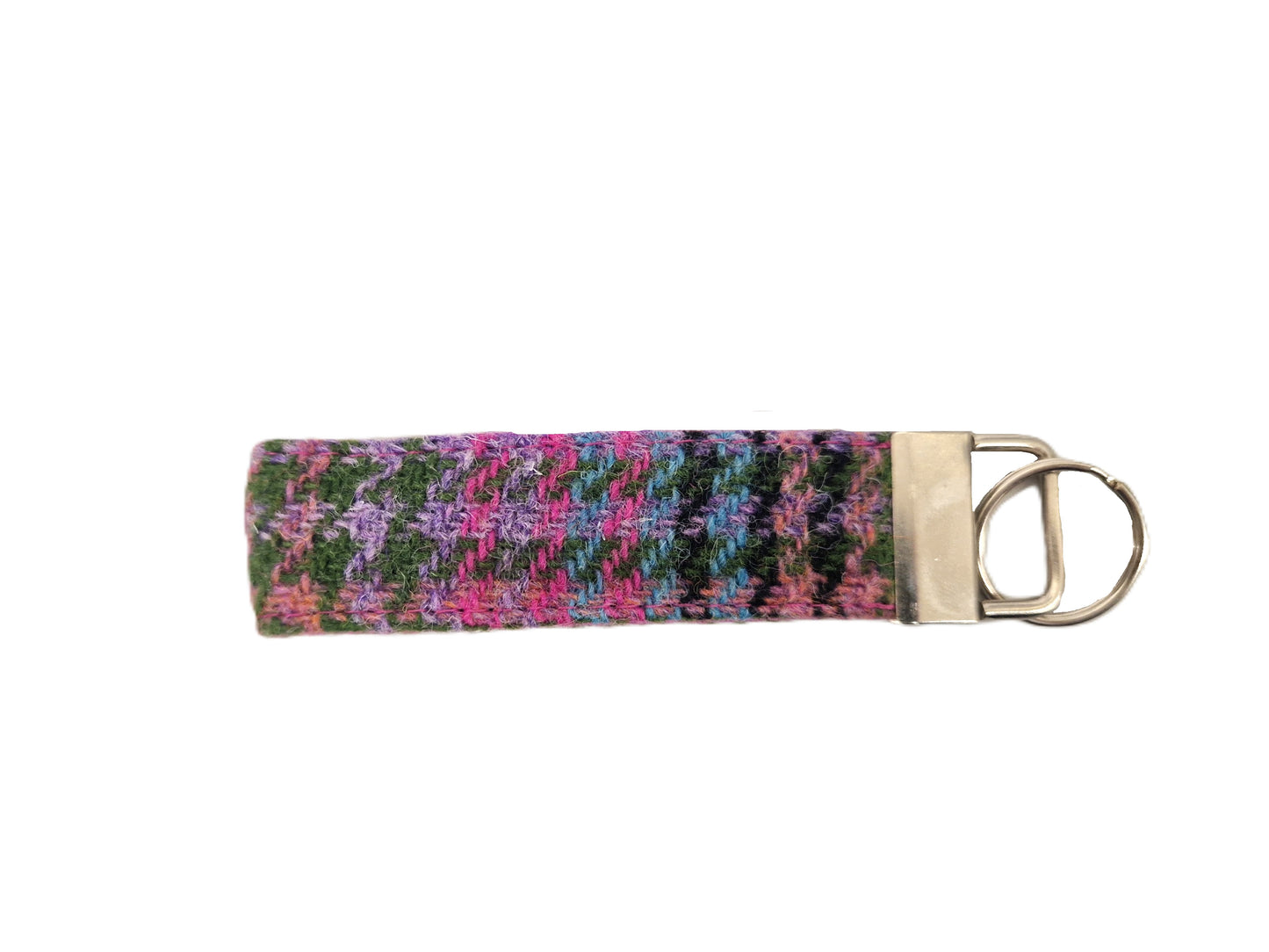 Kaleidoscope Houndstooth Luxury Tweed Keyring | Key Fob /collared creatures