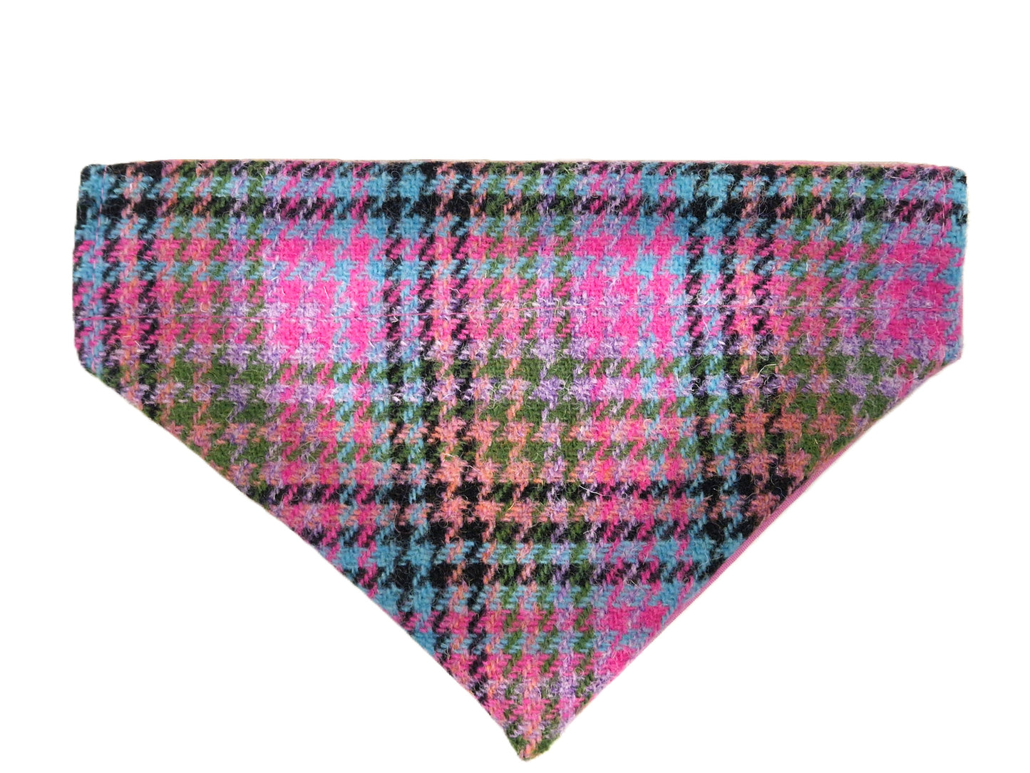 Kaleidoscope Houndstooth Tweed Dog Bandana /collared creatures