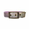 Kincraig Heather - Collier pour chien en tweed de luxe Abraham Moon avec fermeture à boucle