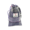 Lavender Block Check Harris Tweed Treat Bag With Built-In Poop Bag Dispenser