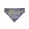 Lavender Block Check Luxury Harris Tweed Dog Bandana