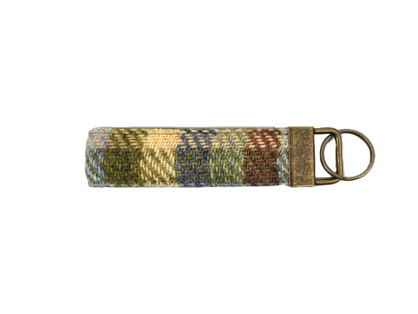 Moorland Country Check Luxury Harris Tweed Keyring | Key Fob/collared creatures