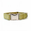 Pear Green Luxury Harris Tweed Dog Collar