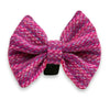 Pink Koana Luxury Harris Tweed Dog Bow Tie