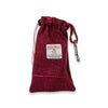 Himbeere & Coral Herringbone Harris Tweed Treat Bag mit integriertem Poop Bag Dispenser