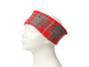Red & Grey Check Ladies Harris Tweed Headband