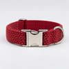 Santa in a snowstorm Amor Tweed Dog Collar