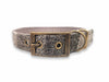 Stone Check - Buckle Fastening Luxury Harris Tweed Dog Collar