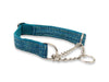 Turquoise Fleck Martingale / Half Choke Luxury Dog Collar