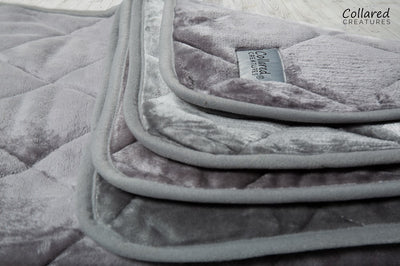 All sizes of luxury Grey Quilted Blanket back in stock