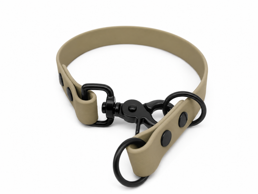 Beige Waterproof Biothane Slip Dog Collar