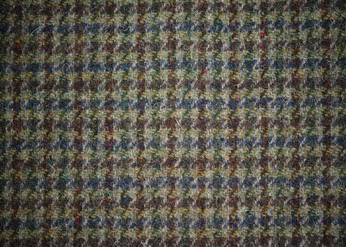 Autumn Houndstooth - Buckle Fastening Luxury Harris Tweed Dog Collar