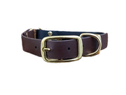 Collared Creatures&nbsp;Black &amp; Dark Brown Multicolour Waterproof Biothane Buckle Dog Collar Handmade in Yorkshire