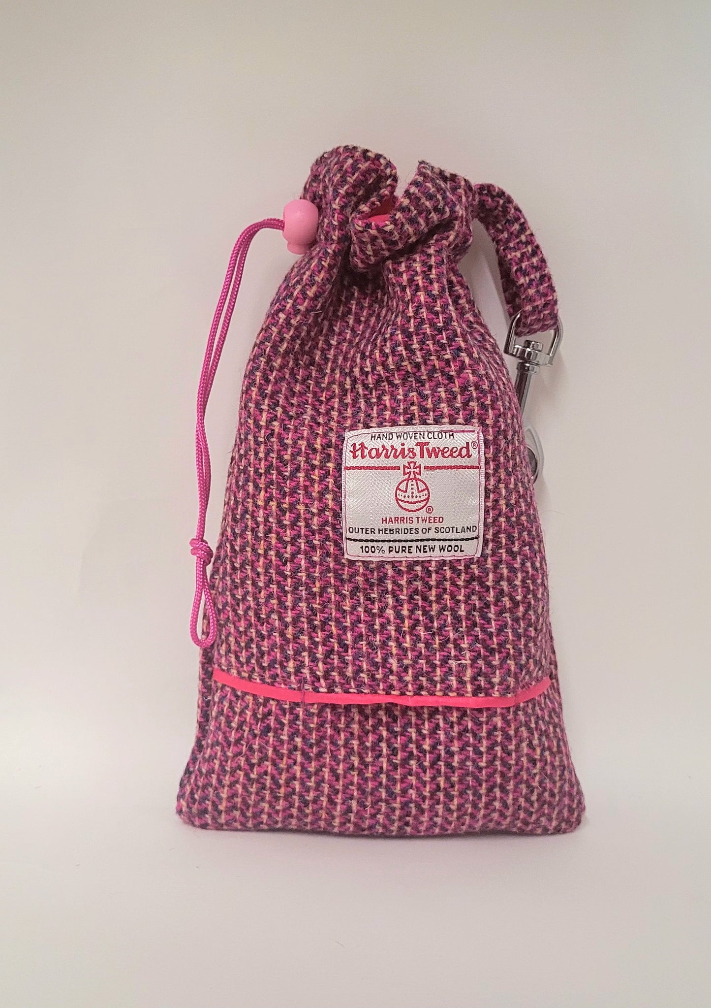 Pink Paradise - Buckle Fastening Luxury Harris Tweed Dog Collar