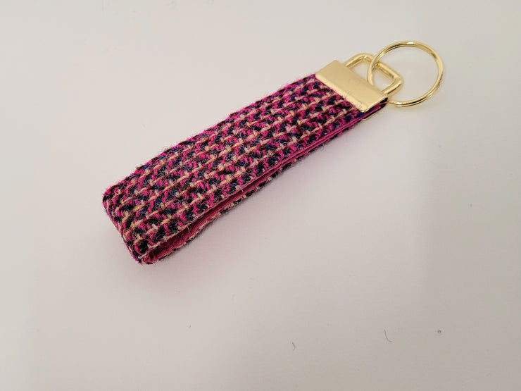 Pink Paradise Luxury Harris Tweed Dog Collar