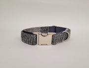 Abraham Moon Malham Taupe Luxury Dog Collar/collared creatures