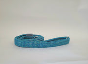 Turquoise Fleck-Buckle Fastening Luxury Harris Tweed Dog Collar