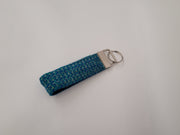 Turquoise Fleck Luxury Harris Tweed Key Ring