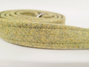 Collared Creatures Pear Green Luxury Harris Tweed Dog Lead