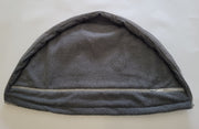 Green Tweed Luxury Dog Cave Bed with removable rigid hood - Large size only