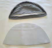 Green Tweed Luxury Dog Cave Bed with removable rigid hood - Large size only