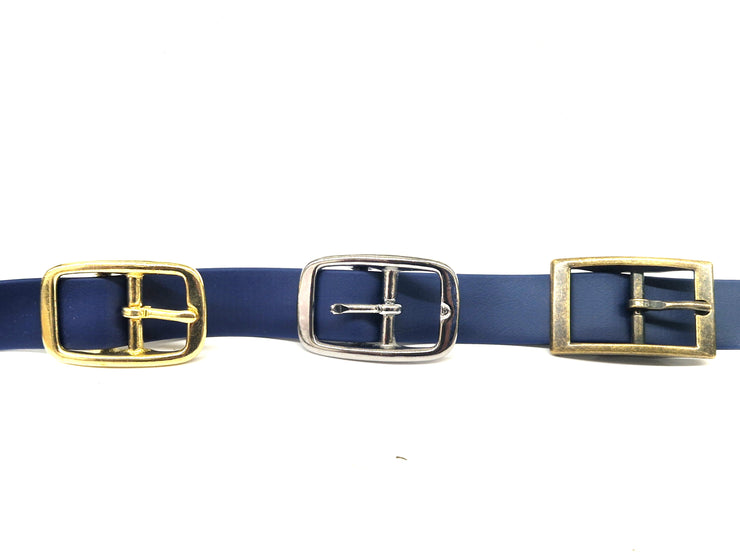 Navy & Pastel Pink Multicolour Waterproof Biothane Buckle Dog Collar