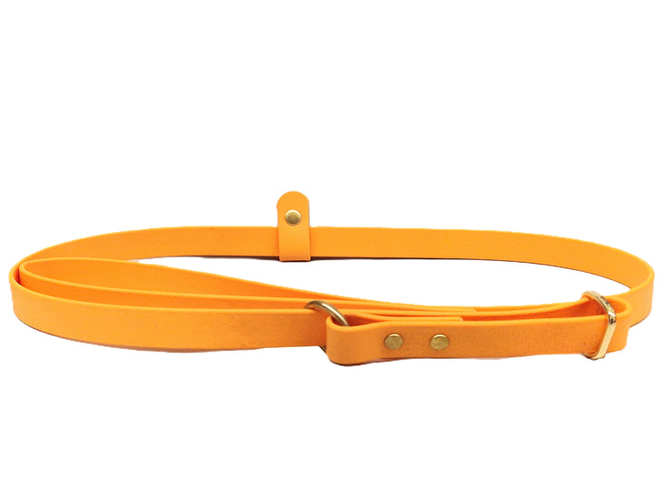 Tangerine Waterproof Biothane Dog Slip Lead