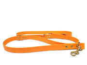 Tangerine Waterproof / Biothane Dog Training Lead Handmade in Yorkshire UK