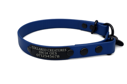 Navy Waterproof Biothane Slip Dog Collar